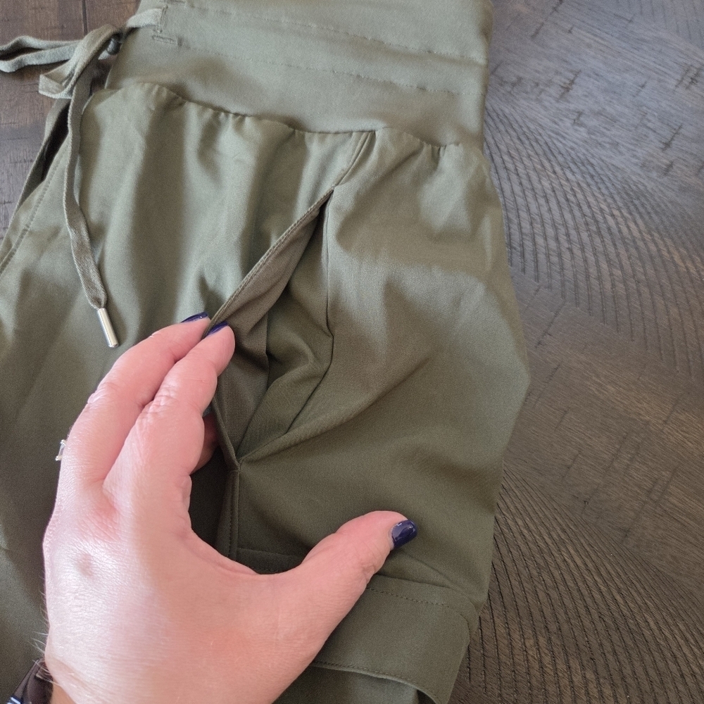 CALIA Women’s TrueLight Cargo Joggers Deep Green XS WAX12189FFS New Mid Rise - Picture 6 of 14